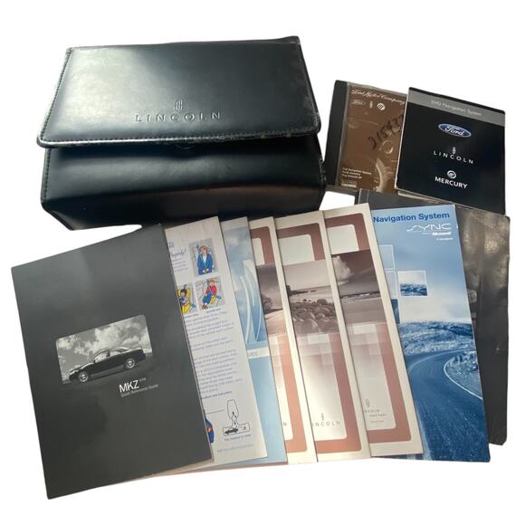 2008 Lincoln MKZ Owners Manual Complete Set With Case OEM Original Genuine - Picture 1 of 16